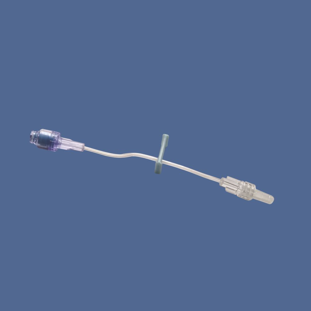 One way PU extension set with one needle free valve