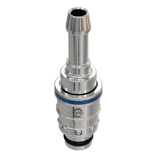 Straight Plug For Hose - Color: Silver
