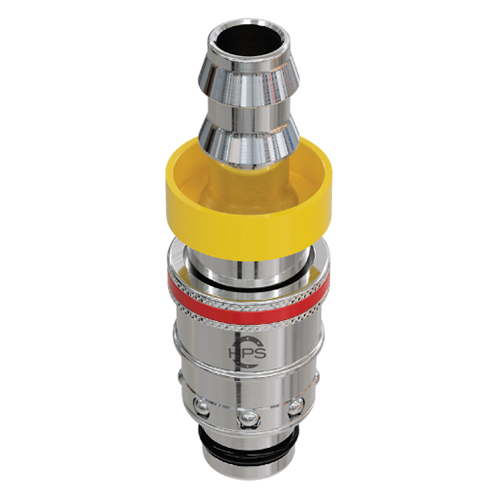 Straight Plug For Push-Lock Hose - Color: Silver