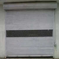 Transparent Rolling Shutter - Mild Steel, 100 Sq Ft , Grey Color, Vertical Manual Operation, Exterior Insulation