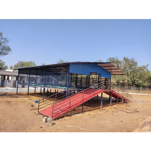 Steel Elevated Goat Farm Shed