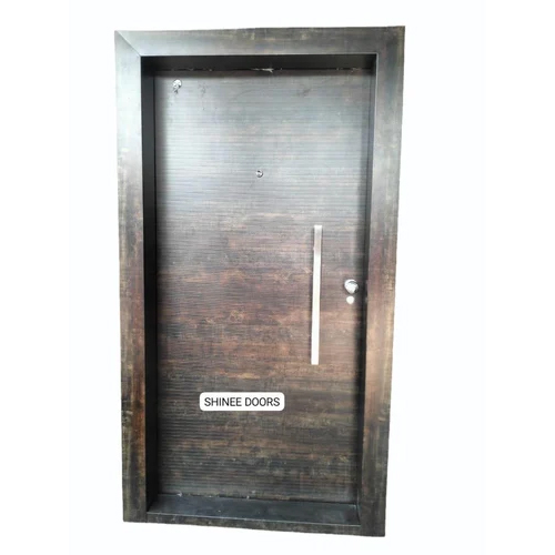 Wooden Finish Gi Steel Door