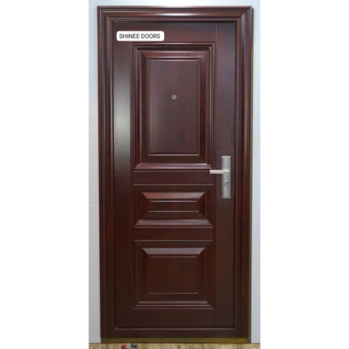 Designer Wooden Finish Steel Door - Application: Home