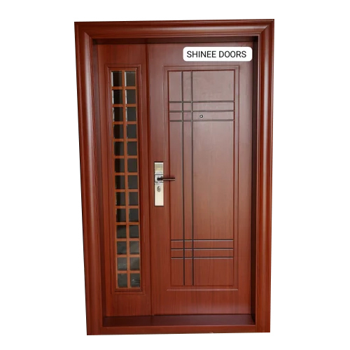 84 Inch Wood Finish Steel Door