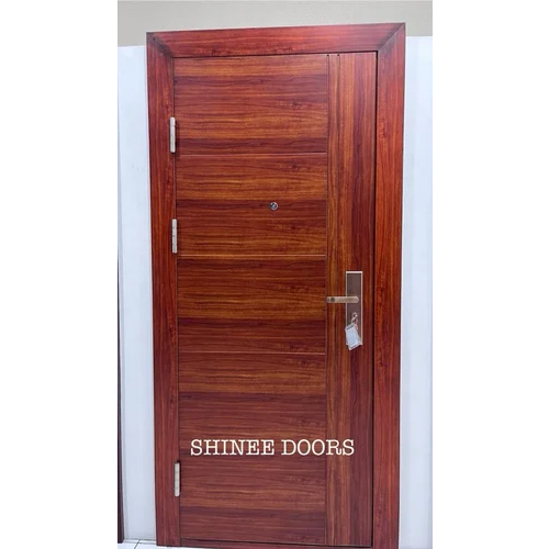 Outer Open Wooden Finish Steel Door