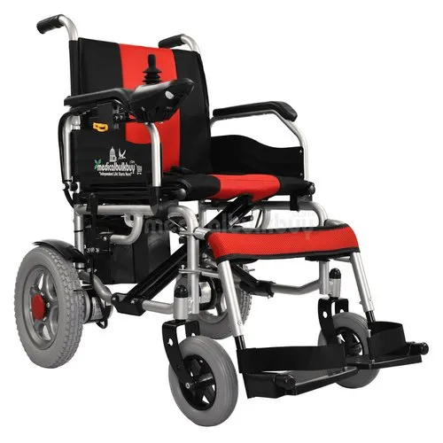 Electric Power Wheelchair with Electromagnetic Brakes