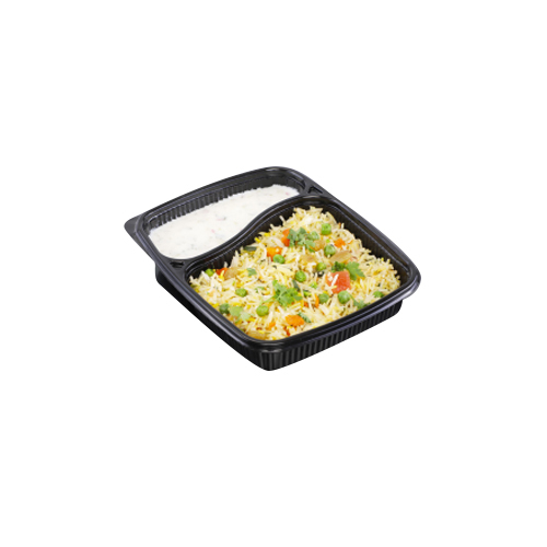 Black 2Cp Meal Tray - Feature: High Quality