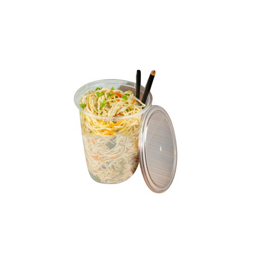 1000Ml Round Transparent Glass - Material: Plastic