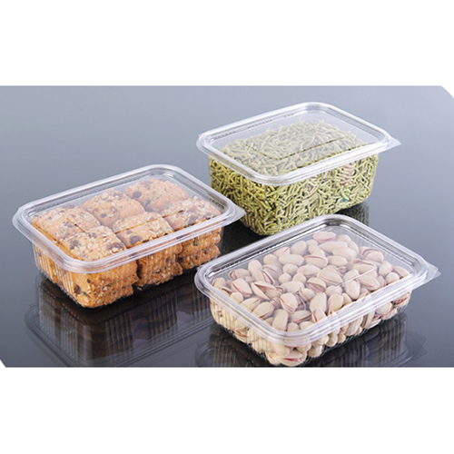 Transparent Hinged Box - Hardness: Rigid
