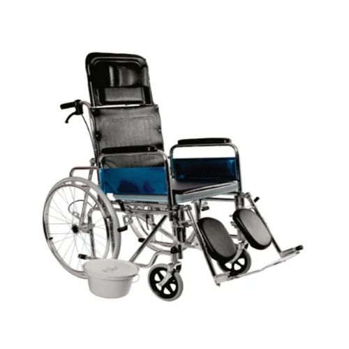 Manual Reclining Commode Wheelchair