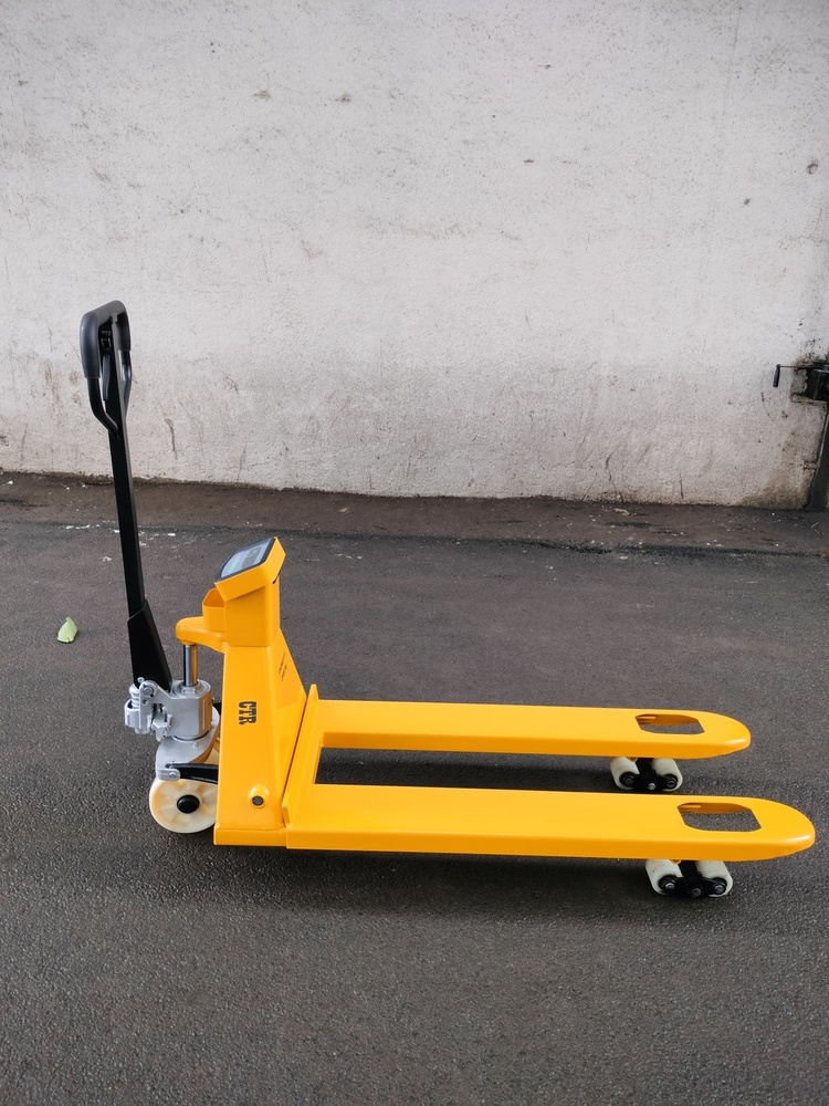 Pallet Truck With Scale - Color: Yellow And Black