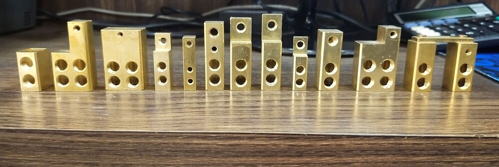 Brass Current Terminal Connectors - Brass Extruded Rod Lightweight & Compact Design | Iso Metric Threads Nickle Plated Or Custom Finish Options