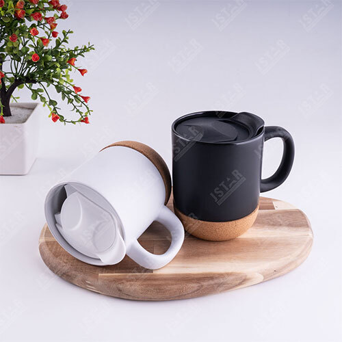 NE 36 Ceramic Coffee Mug With Cork bottom