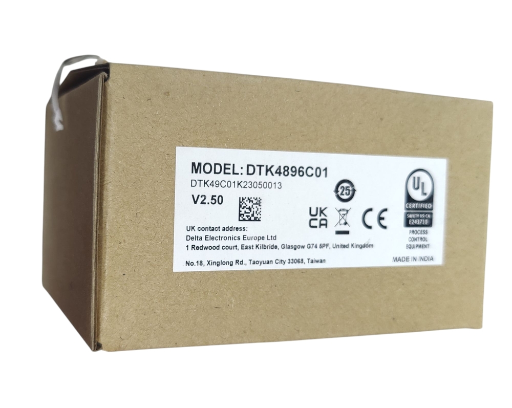 Delta Temperature Controller Dtk4896c01 - Input: Ac 100-240v, 50/60hz, 5va Max, Dc Current Output, 1 Alarm Output | Suitable For Industrial Automation
