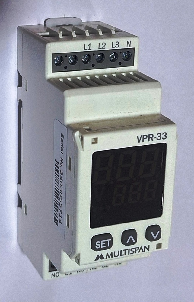 Multispan Vpr 33 00 - Voltage Input 303w/4w, Range 160v-300v Ac (L-n), 260-520v Ac (L-l), Self-powered, 2 Relay Output | Auxiliary Voltage Sensor