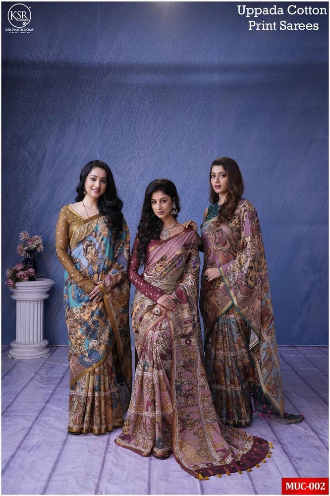 MUL COTTON DIGITAL PRINT SAREE