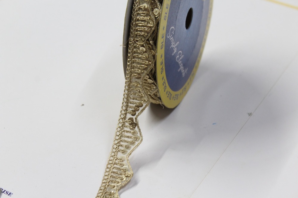Fancy Golden Embroidery Lace