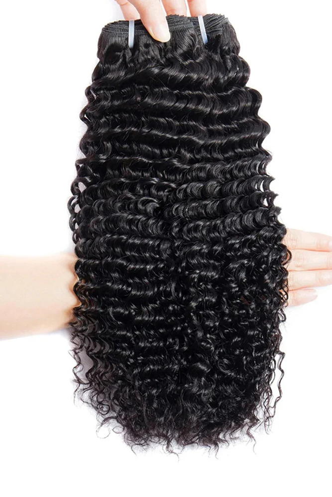 Virgin Human Hair Bundles Sew in Extensions Deep Wave 30inch | 100gm