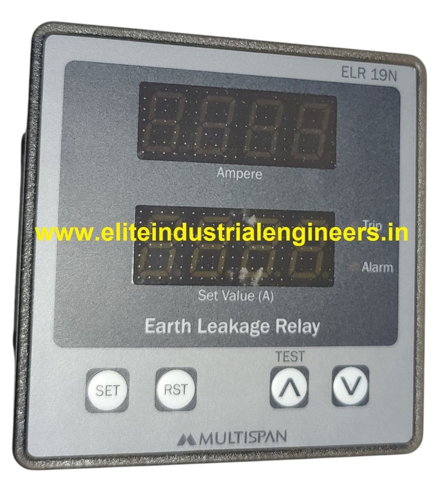 Multispan Elr-19n-e3-10 - Remote Test & Reset, 100 To 270v Ac/dc Voltage, 30ma To 30.0a Ac Range, Dual Relay Output, Cbct Input