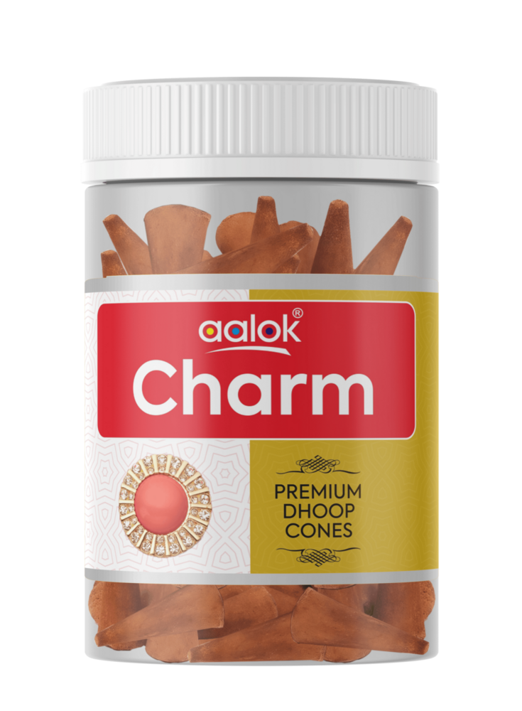 Aalok Charm Premium Dhoop Cone - Color: Brown