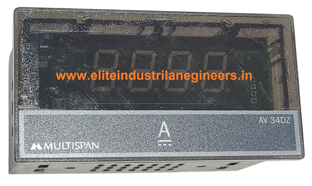 Multispan Av-34dz - Voltage: 230v Ac, Current Range: 0 To 20.0 Amp Dc Direct | Aux Functionality, Compact Design For Versatile Applications