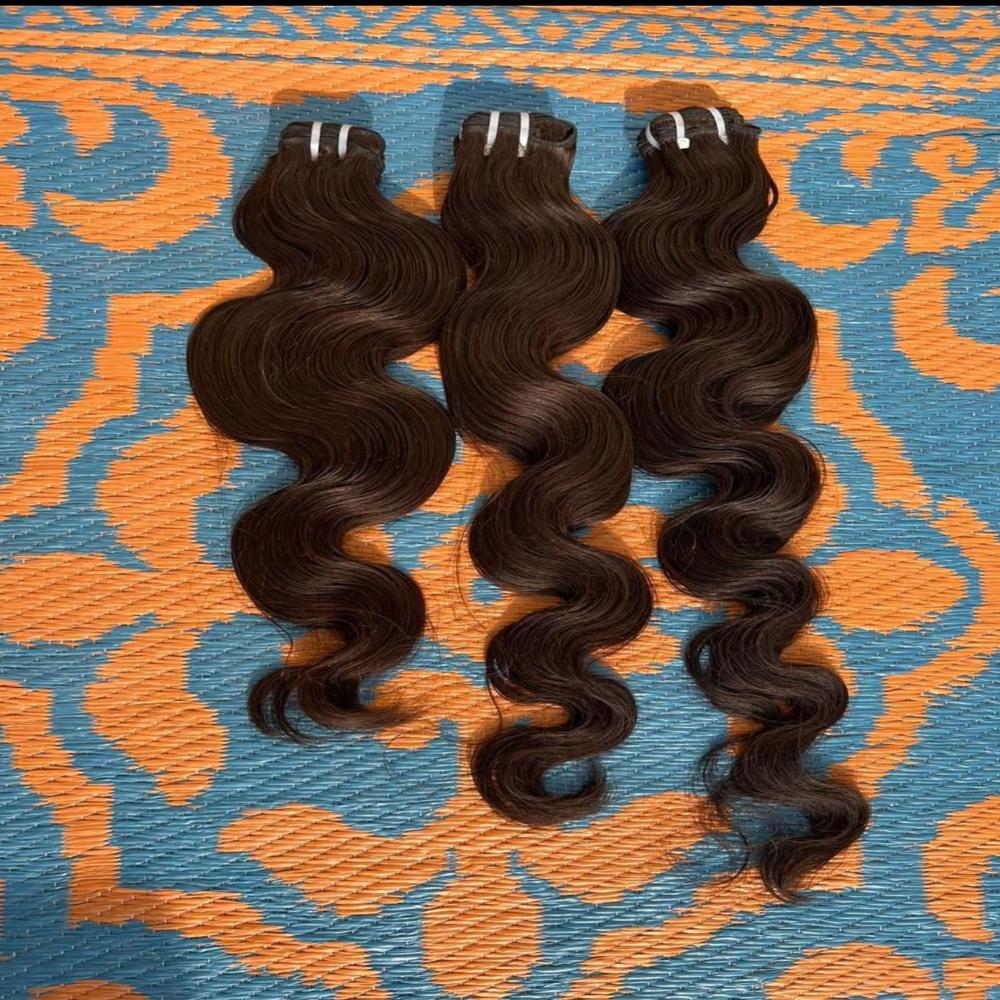 Peruvian Natural Wavy Hair - Remy Brazilian Human Hair Extensions | Personal Application Black Color Ideal for Women