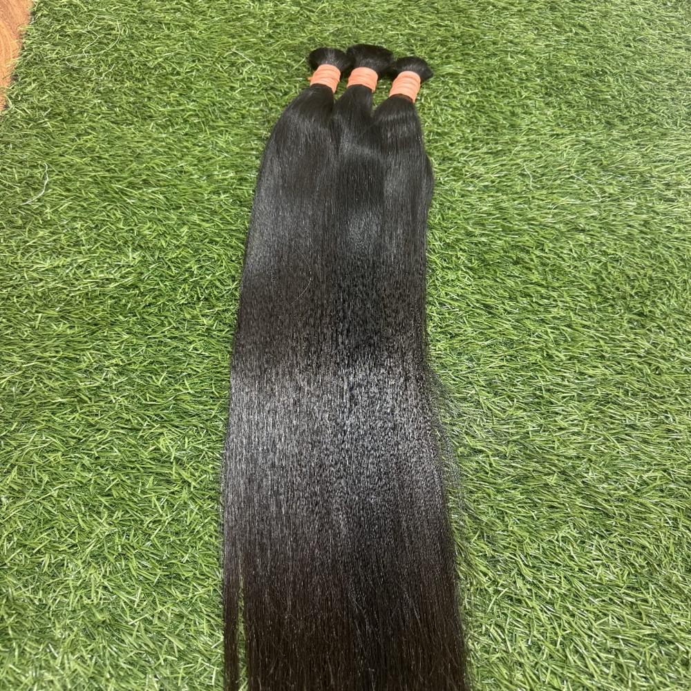 Bulk Straight Hair - Color: Black
