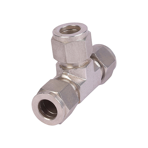 Ferrule Tee - Metal Construction | High Rated Pressure, Silver Finish, Durable Pipe Fitting With Warranty