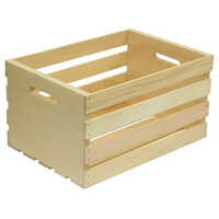 Wooden Storage Crates - Color: Natural Brown