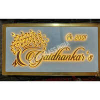 Acrylic Led Name Plate - Application: Home And Office