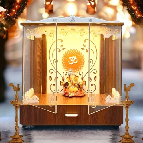 Acrylic Temple For Home - Color: Brown