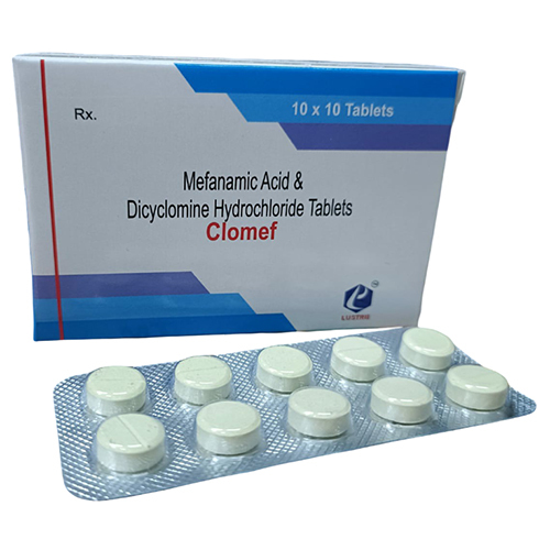 Mefanamic Acid And Dicyclomine Hydrochloride Tablets