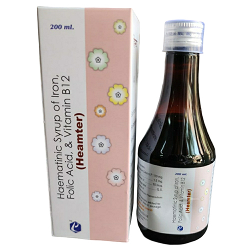 Haematinic Syrup Of Iron Folic Acid And Vitamin B12 200 Ml - Drug Type: General Medicines