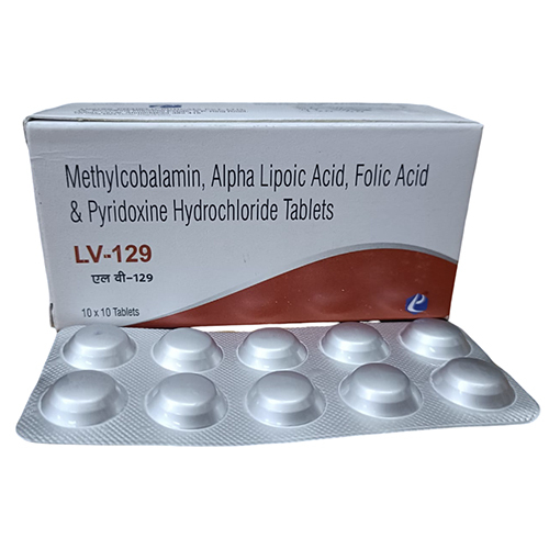 Methylcobalamin Alpha Lipoic Acid Folic Acid And Pyridoxine Hydrochloride Tablets 129 Mg - Drug Type: General Medicines