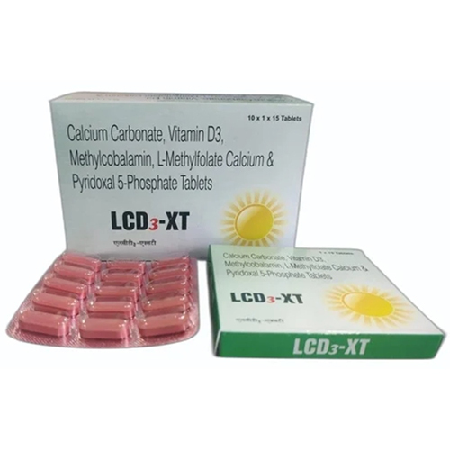 Calcium Carbonate Vitamin D3 Methylcobalamin L-Methylfolate Calcium and Pyridoxal 5-Phosphate Tablets - 150 Tablets | Supports Bone Health, Nerve Function, Energy Metabolism