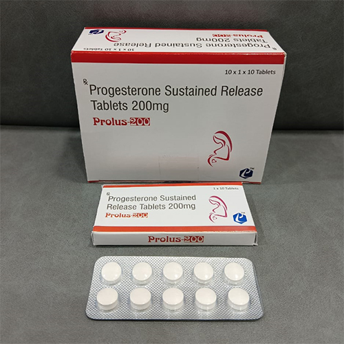 प्रोजेस्टेरोन स्थायी रिलीज टैबलेट 200mg