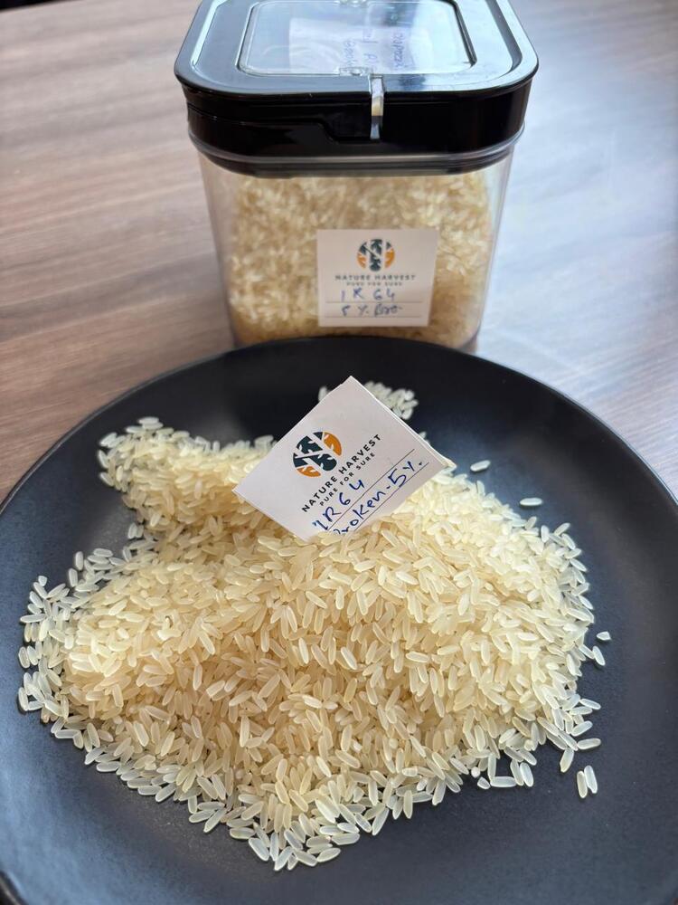 IR64 Parboiled Rice - Grain Length 5.8-6.0mm, Light Yellow/Creamy White, Moisture 13-14%, Broken 5% Max | Purity 95%, Long Grain, Dried Variety