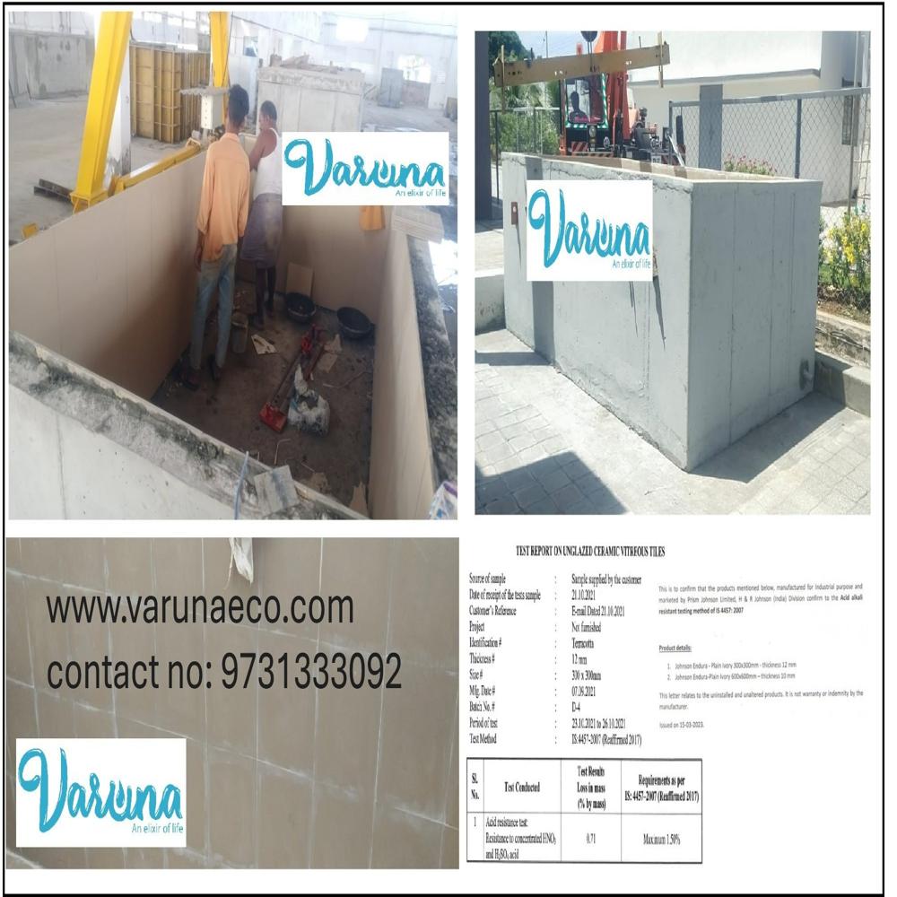 Cement tank for fish