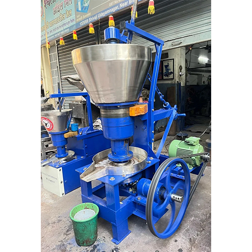 Sunflower Oil Press Machine - MS Material, 1 Ton/Day Capacity, Blue Finish | Automatic Functionality, Human Machine Interface Control