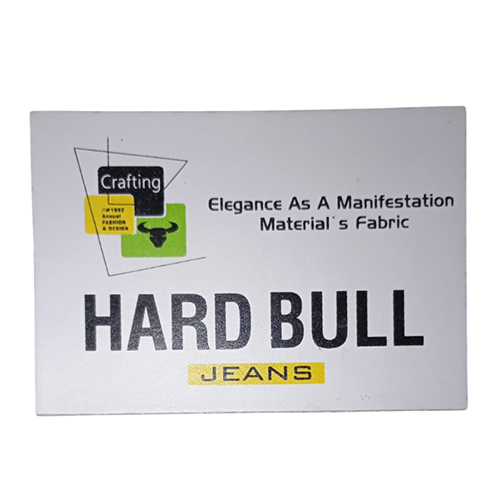 Denim Pu Label - Coating Type: Coated