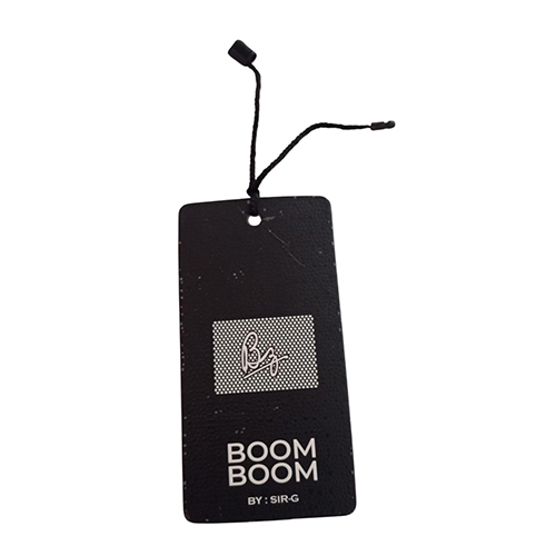 Black Printed Paper Hang Tag - Color: Different Available