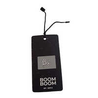 Black Printed Paper Hang Tag