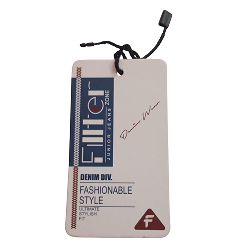 Hard Paper Cloth Printed Hang Tag - Coating Type: Coated