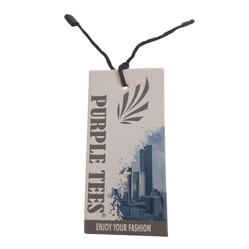 Branded Paper Hanging Tag - Coating Type: Coated