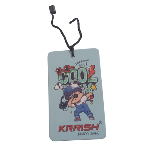 Kraft Paper Kids Jeans Promotional Tag - Coating Type: Coated