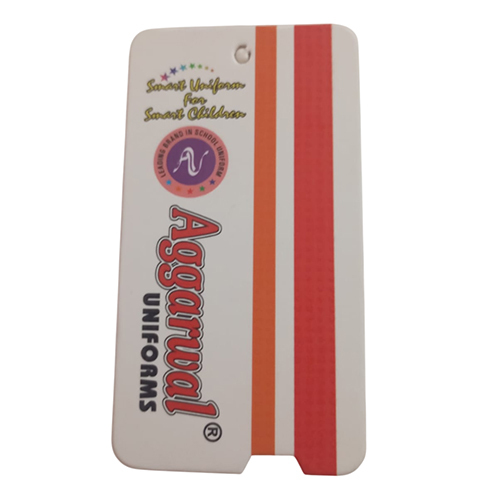 Rectangular Garments Paper Tag - Color: Different Available