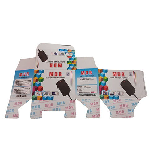 Custom Mobile Charger Packaging Box - Finishing: Glossy Lamination