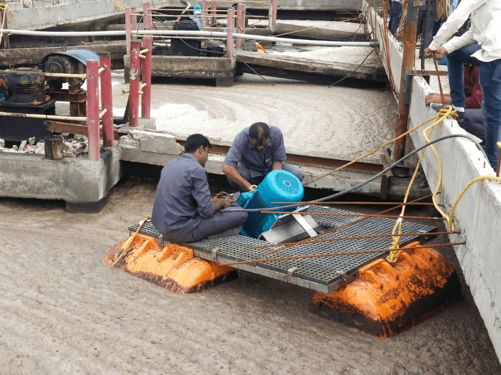 Industrial Jet Aspirator Aerator For Effluent Treatment Systems - Application: Aquaculture