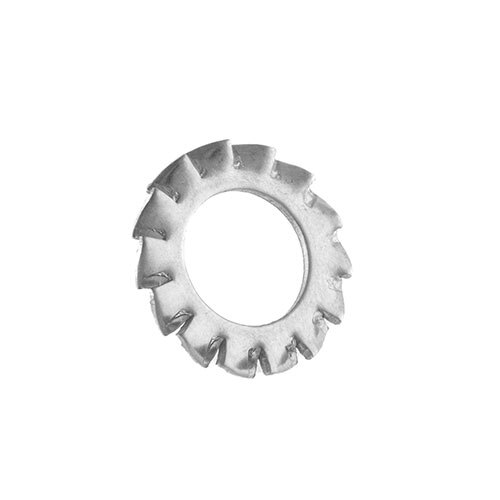 Star Washer (Serrated Washer) - Color: Silver