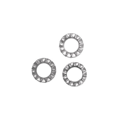 Star Washer (Serrated Washer) - Color: Silver